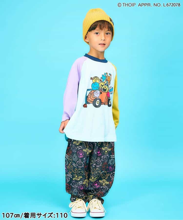 日本童裝 F.O.KIDS x MR.MEN LITTLE MISS 插肩袖上衣 80-140cm 男童款/女童款 秋季 TOPS 其他品牌童裝