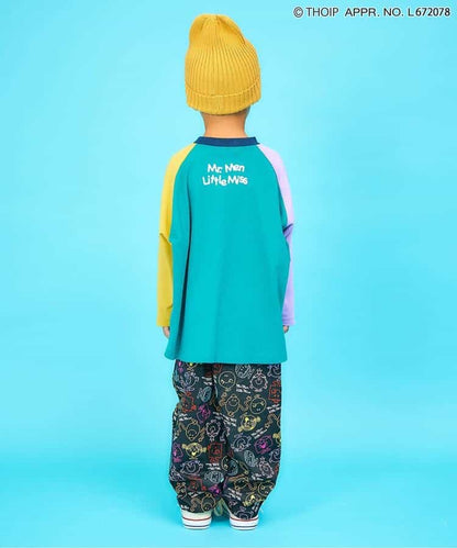 日本童裝 F.O.KIDS x MR.MEN LITTLE MISS 滿印長褲 80-140cm 男童款/女童款 秋季 PANTS 其他品牌童裝