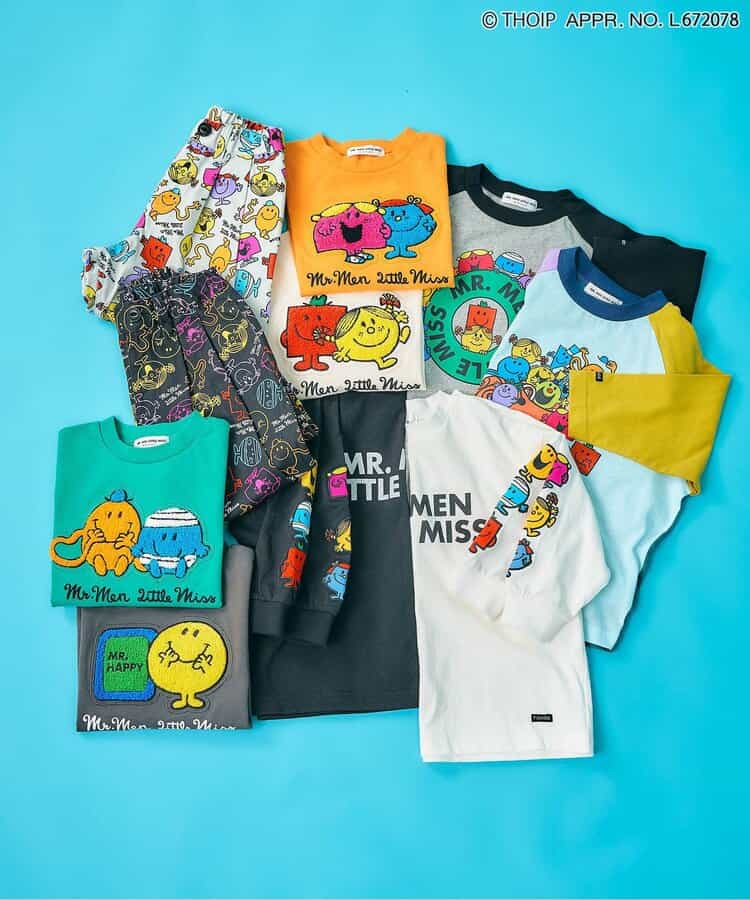 日本童裝 F.O.KIDS x MR.MEN LITTLE MISS 插肩袖上衣 80-140cm 男童款/女童款 秋季 TOPS 其他品牌童裝
