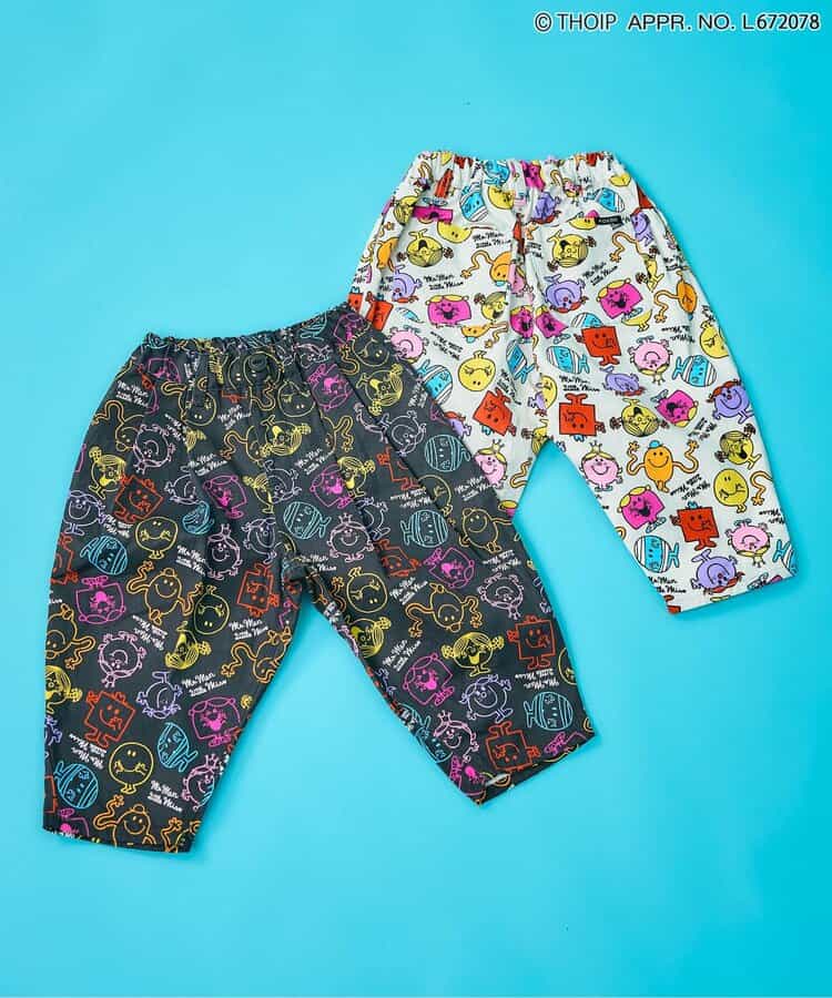 日本童裝 F.O.KIDS x MR.MEN LITTLE MISS 滿印長褲 80-140cm 男童款/女童款 秋季 PANTS 其他品牌童裝