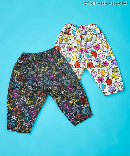 日本童裝 F.O.KIDS x MR.MEN LITTLE MISS 滿印長褲 80-140cm 男童款/女童款 秋季 PANTS 其他品牌童裝