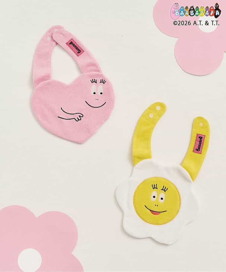 日本直送 apres les cours x BARBAPAPA 口水巾 初生嬰兒 日常用品