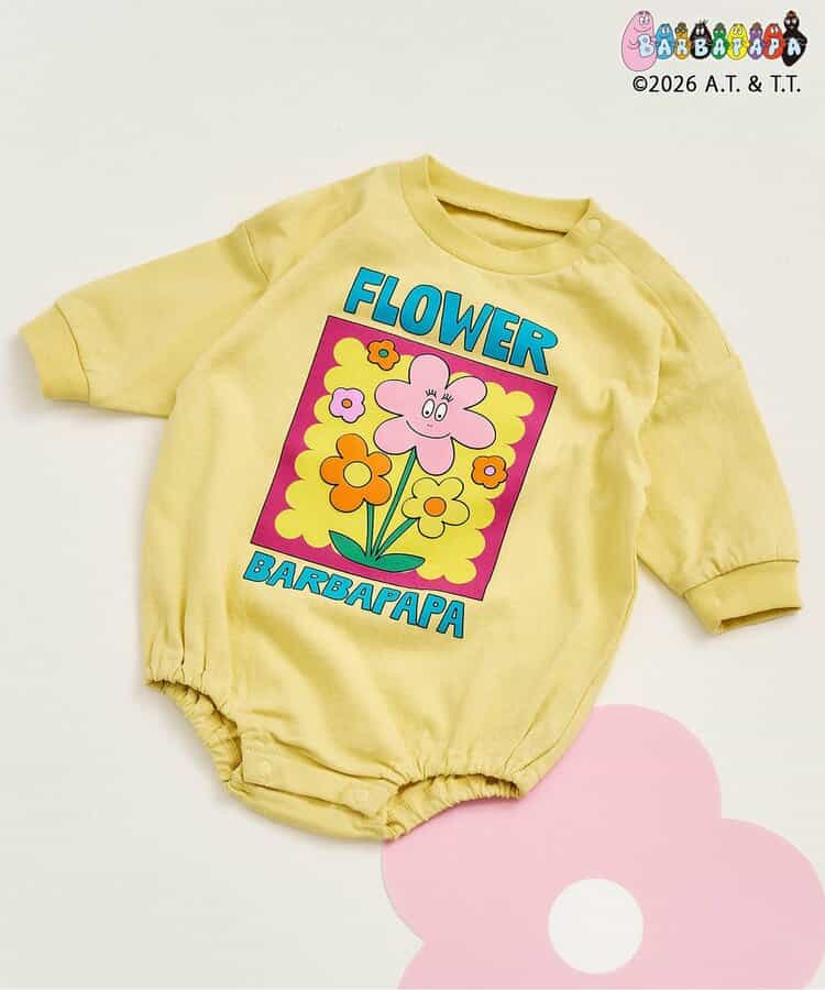 日本童裝 apres les cours x BARBAPAPA 連衣 70-80cm 男童款/女童款 初生嬰兒 秋季 Jumpsuit