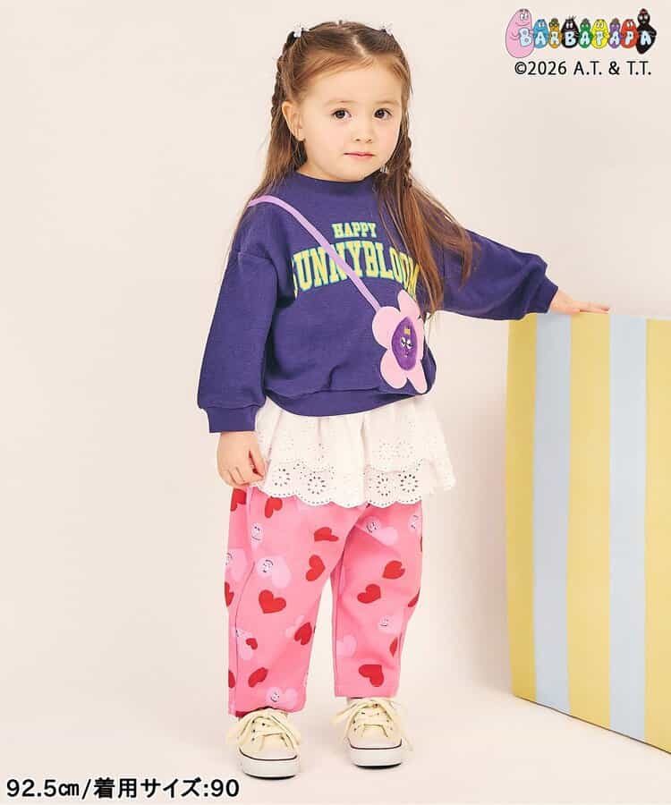 日本童裝 apres les cours x BARBAPAPA 滿印長褲 80-130cm 男童款/女童款 秋季 PANTS