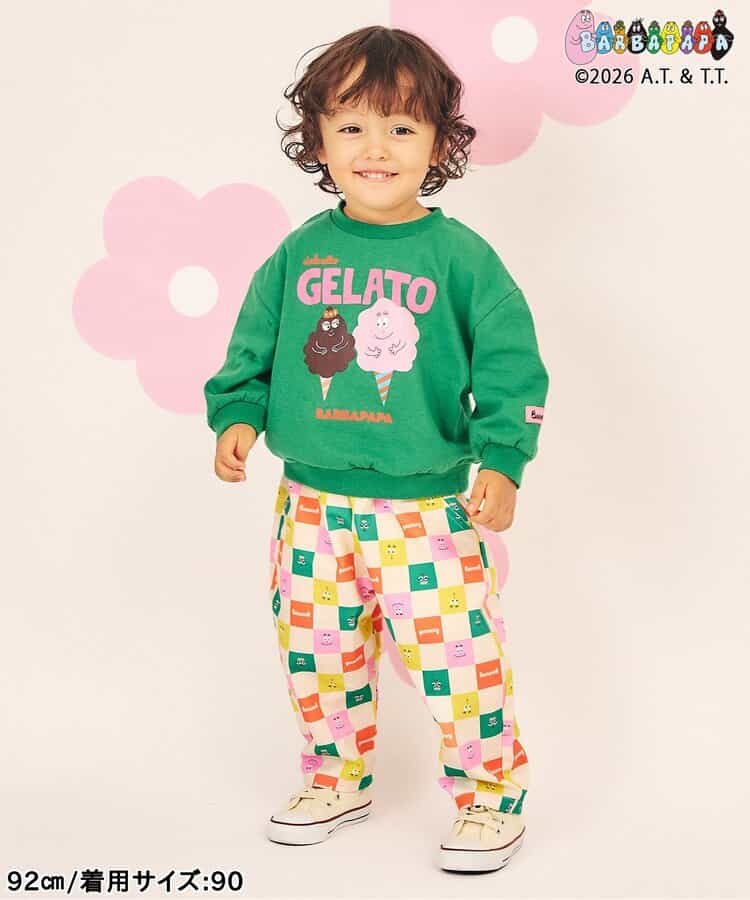 日本童裝 apres les cours x BARBAPAPA 滿印長褲 80-130cm 男童款/女童款 秋季 PANTS