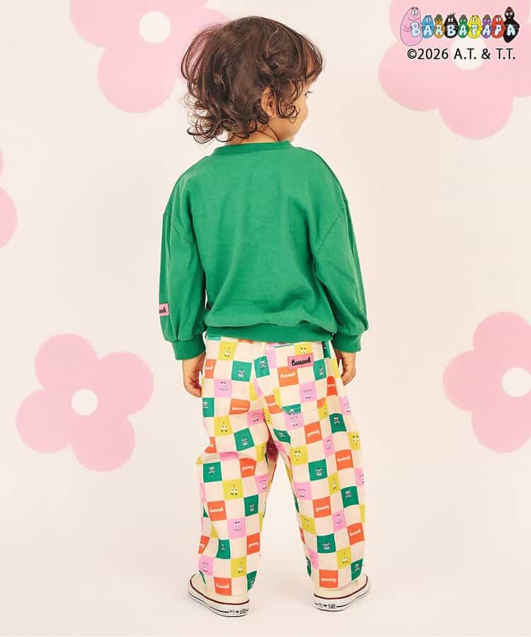 日本童裝 apres les cours x BARBAPAPA 滿印長褲 80-130cm 男童款/女童款 秋季 PANTS