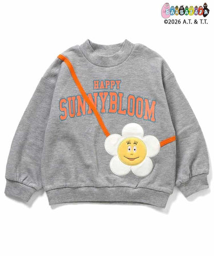日本童裝 apres les cours x BARBAPAPA 假袋圖案衛衣 80-130cm 男童款/女童款 秋季 TOPS