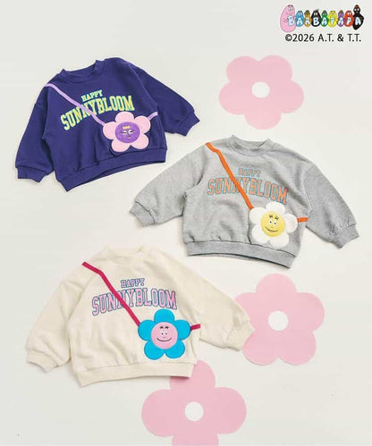 日本童裝 apres les cours x BARBAPAPA 假袋圖案衛衣 80-130cm 男童款/女童款 秋季 TOPS