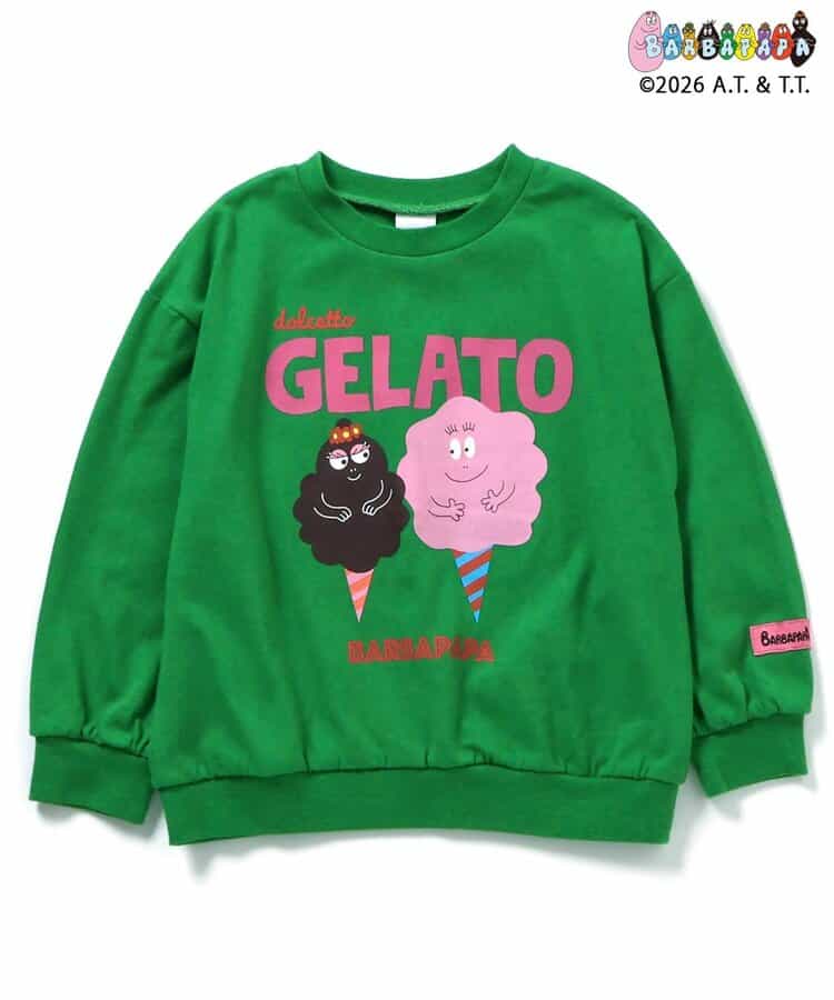 日本童裝 apres les cours x BARBAPAPA 印花衛衣 80-130cm 男童款/女童款 秋季 TOPS
