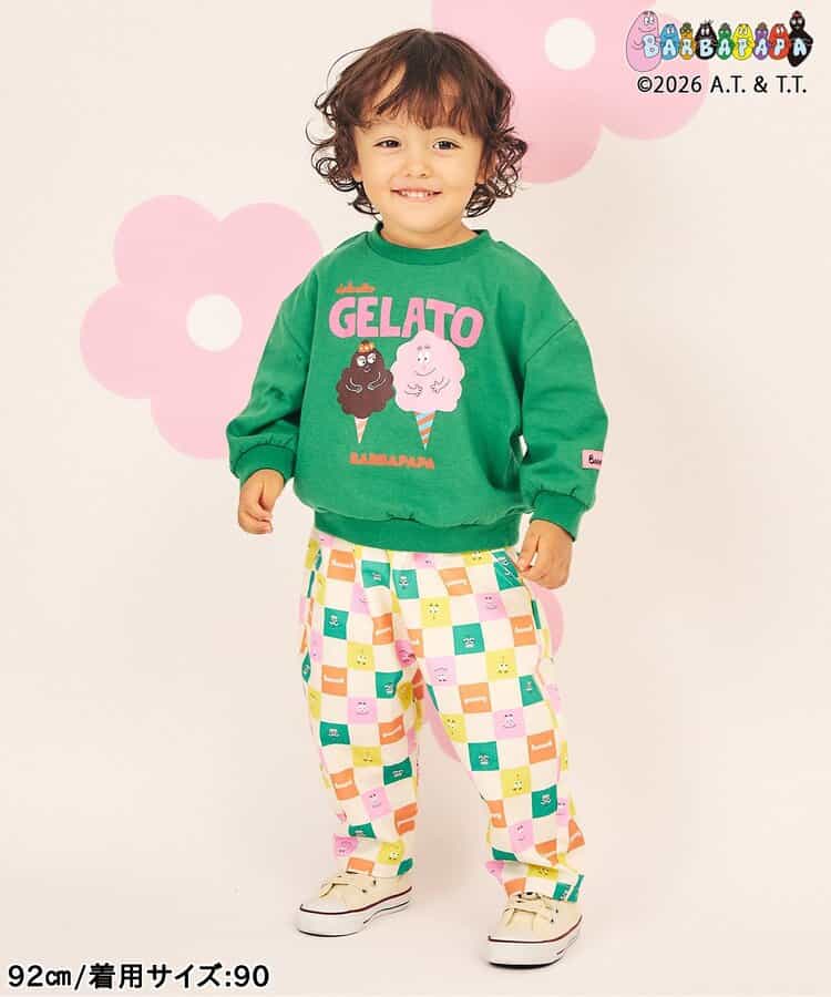 日本童裝 apres les cours x BARBAPAPA 印花衛衣 80-130cm 男童款/女童款 秋季 TOPS