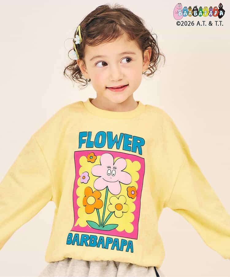 日本童裝 apres les cours x BARBAPAPA 印花衛衣 80-130cm 男童款/女童款 秋季 TOPS