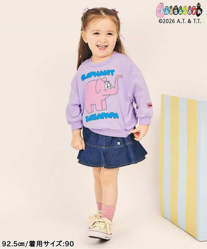 日本童裝 apres les cours x BARBAPAPA 印花衛衣 80-130cm 男童款/女童款 秋季 TOPS