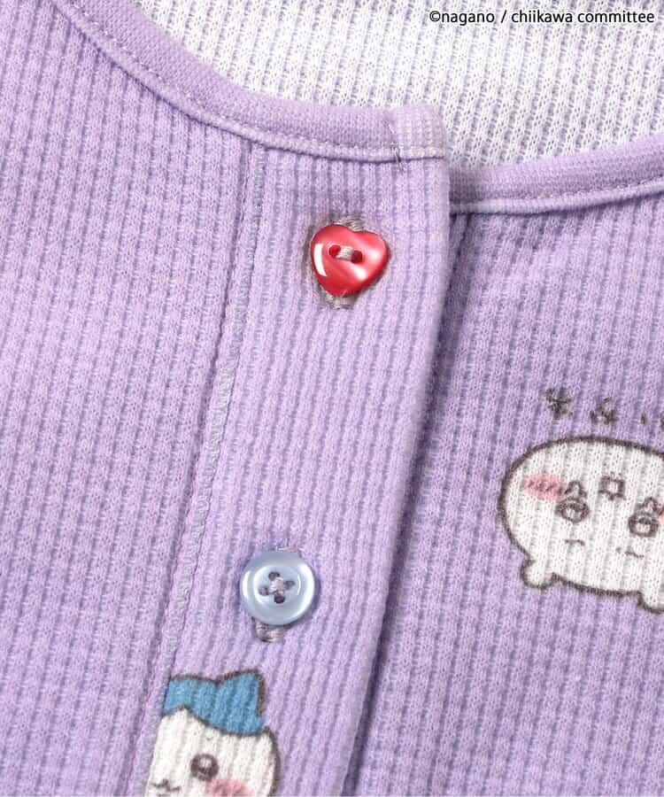 日本童裝 apres les cours x Chiikawa 華夫格亨利領上衣 80-140cm 女童款 秋季 TOPS