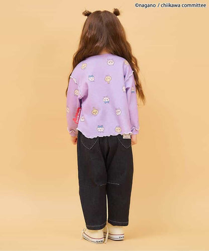 日本童裝 apres les cours x Chiikawa 華夫格亨利領上衣 80-140cm 女童款 秋季 TOPS