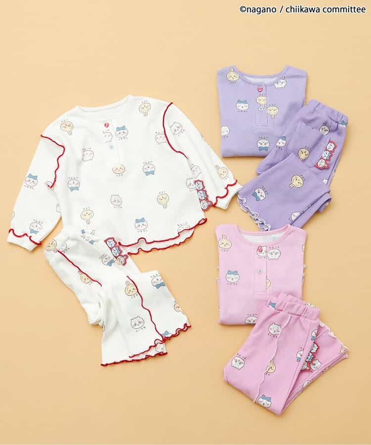 日本童裝 apres les cours x Chiikawa 華夫格亨利領上衣 80-140cm 女童款 秋季 TOPS