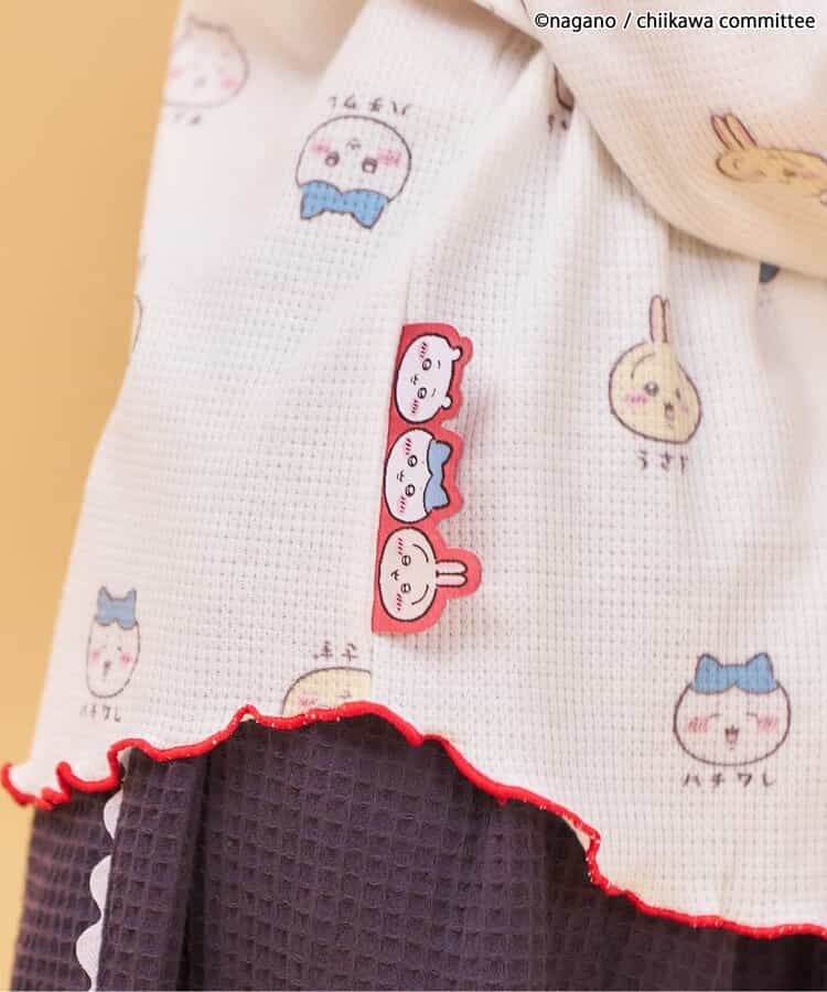 日本童裝 apres les cours x Chiikawa 華夫格亨利領上衣 80-140cm 女童款 秋季 TOPS