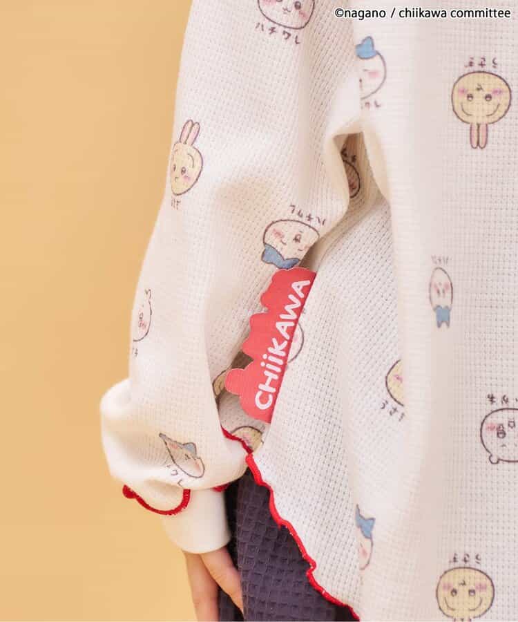 日本童裝 apres les cours x Chiikawa 華夫格亨利領上衣 80-140cm 女童款 秋季 TOPS