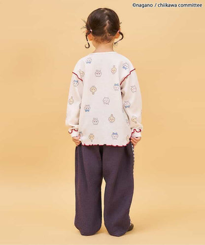 日本童裝 apres les cours x Chiikawa 華夫格亨利領上衣 80-140cm 女童款 秋季 TOPS