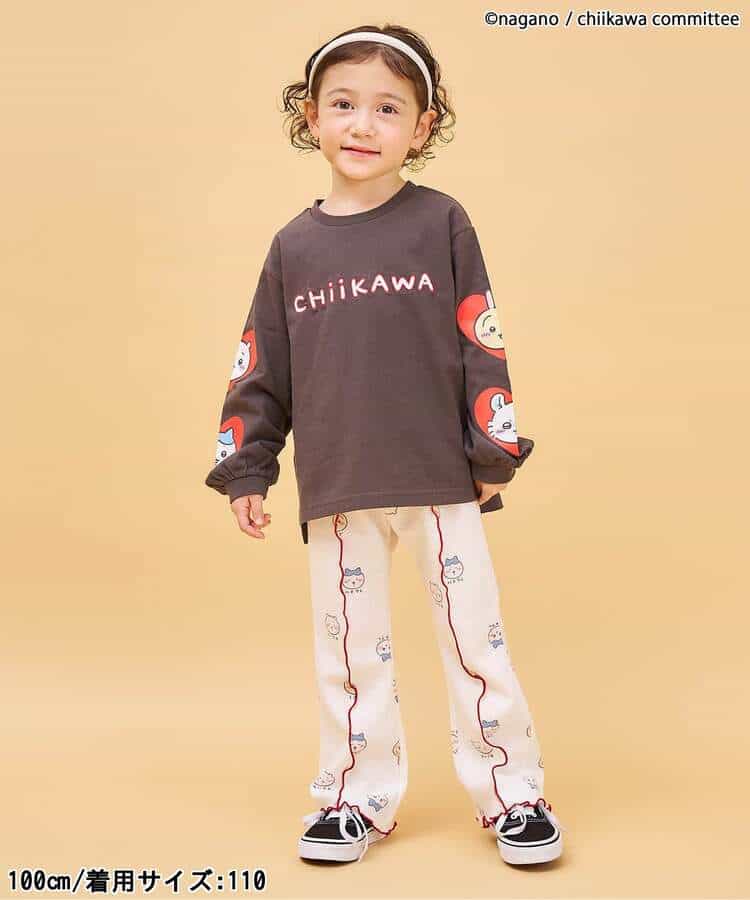 日本童裝 apres les cours x Chiikawa 華夫格長褲 80-140cm 女童款 秋季 PANTS