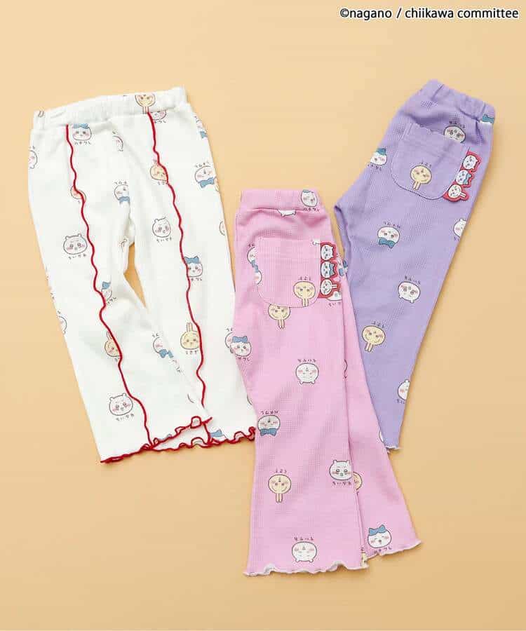 日本童裝 apres les cours x Chiikawa 華夫格長褲 80-140cm 女童款 秋季 PANTS