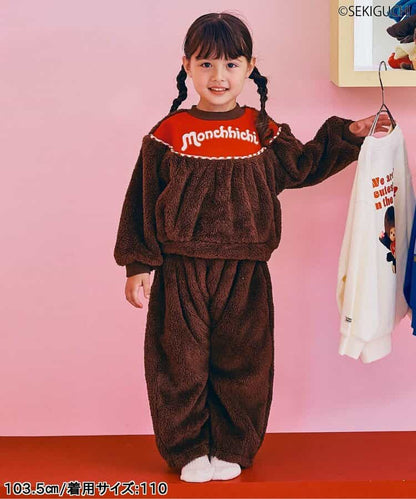 日本童裝 p.premier x Monchhichi 毛毛變身兩件套裝 80-120cm 男童款/女童款 秋季 TOPS PANTS