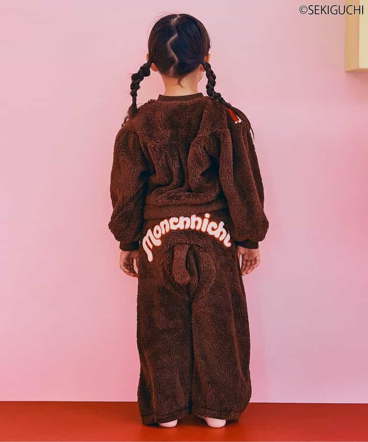 日本童裝 p.premier x Monchhichi 毛毛變身兩件套裝 80-120cm 男童款/女童款 秋季 TOPS PANTS
