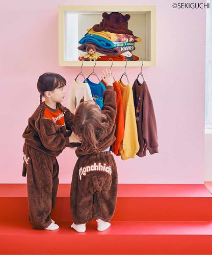 日本童裝 p.premier x Monchhichi 毛毛變身兩件套裝 80-120cm 男童款/女童款 秋季 TOPS PANTS