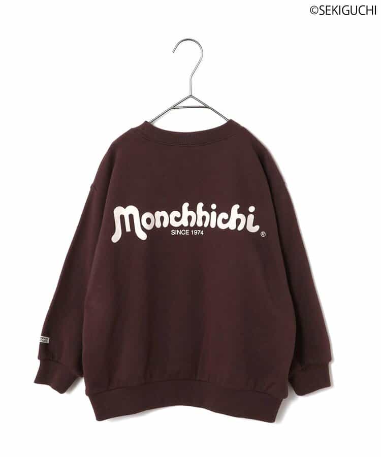 日本童裝 p.premier x Monchhichi 印花衛衣 80-140cm 男童款/女童款 秋季 TOPS 聖誕紅/新年紅 