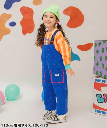 日本童裝 BREEZE 全印花燈芯絨連體褲 80-130cm 男童款/女童款 秋季 Jumpsuit
