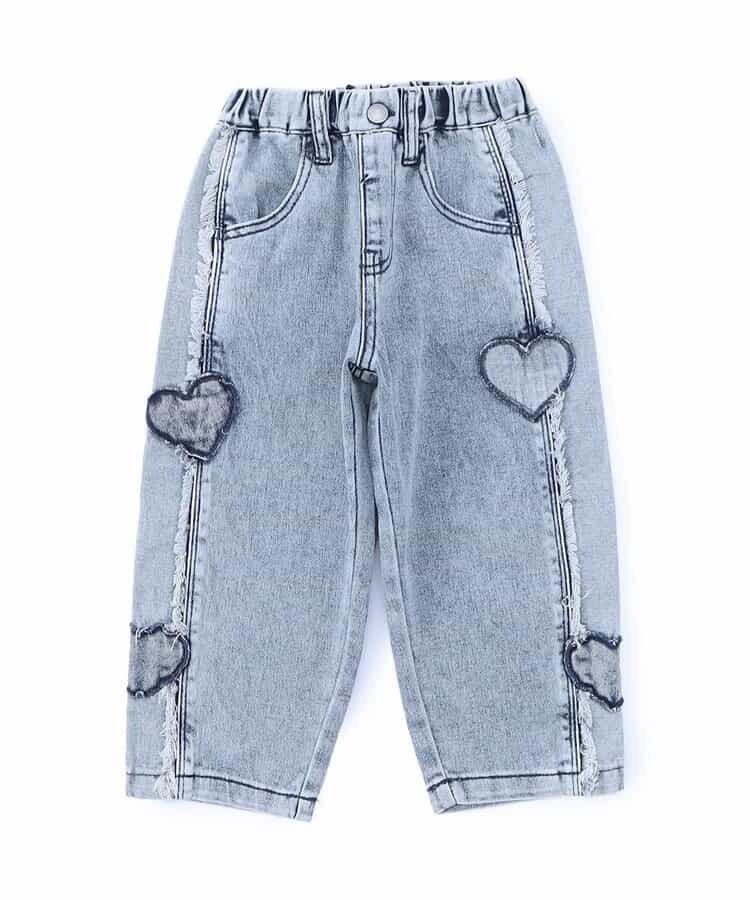 日本童裝 BREEZE 愛心牛仔褲 80-140cm 女童款 秋季 PANTS