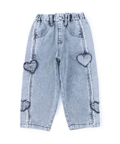 日本童裝 BREEZE 愛心牛仔褲 80-140cm 女童款 秋季 PANTS