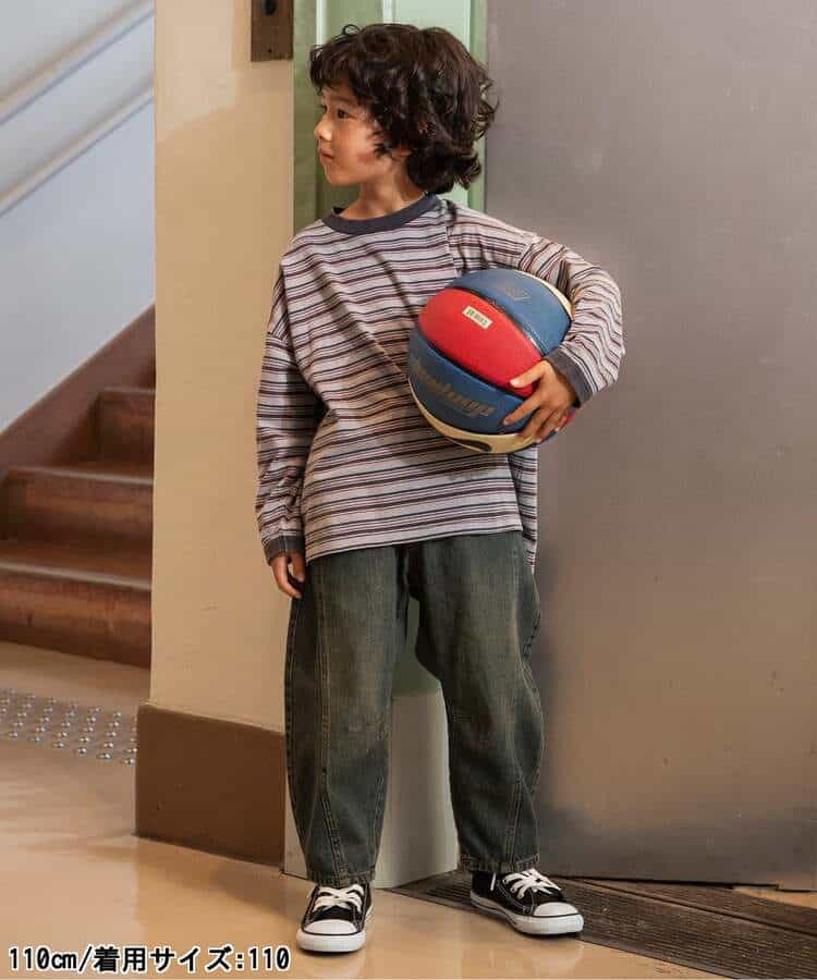 日本童裝 BREEZE 復古間條上衣 90-160cm 男童款 秋季 TOPS
