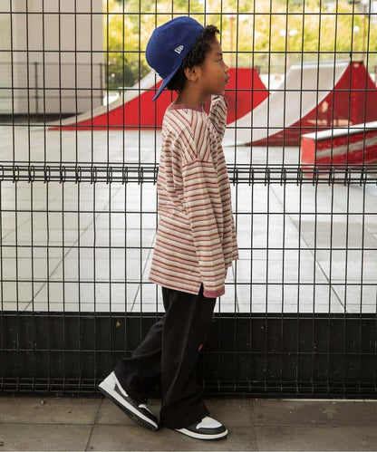 日本童裝 BREEZE 復古間條上衣 90-160cm 男童款 秋季 TOPS
