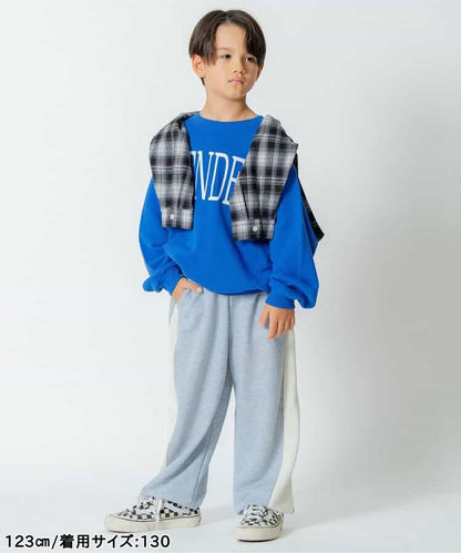 日本童裝 BREEZE 撞色運動褲 90-160cm 男童款/女童款 冬季 PANTS  聖誕紅/新年紅