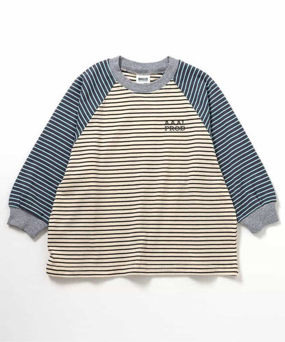 日本童裝 BREEZE 條紋長袖上衣 90-160cm 男童款/女童款 冬季 TOPS