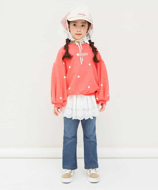 日本童裝 BREEZE 泡泡袖衛衣 80-140cm 女童款 冬季 TOPS