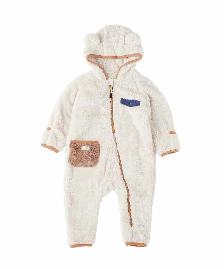 日本童裝 BREEZE 毛絨連衣 70-80cm 男童款/女童款 初生嬰兒 冬季 Jumpsuit