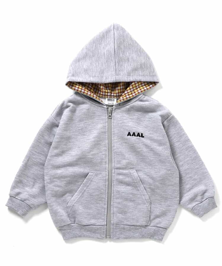 日本童裝 BREEZE 格紋裡襯衛衣外套 90-160cm 男童款/女童款 冬季 OUTERWEAR