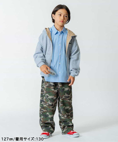 日本童裝 BREEZE 格紋裡襯衛衣外套 90-160cm 男童款/女童款 冬季 OUTERWEAR