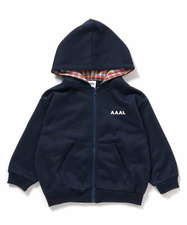 日本童裝 BREEZE 格紋裡襯衛衣外套 90-160cm 男童款/女童款 冬季 OUTERWEAR