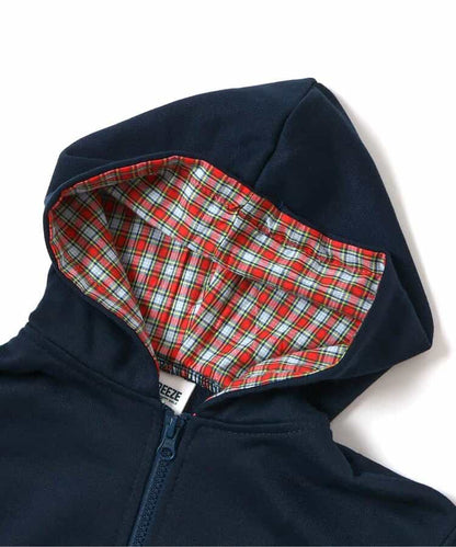 日本童裝 BREEZE 格紋裡襯衛衣外套 90-160cm 男童款/女童款 冬季 OUTERWEAR