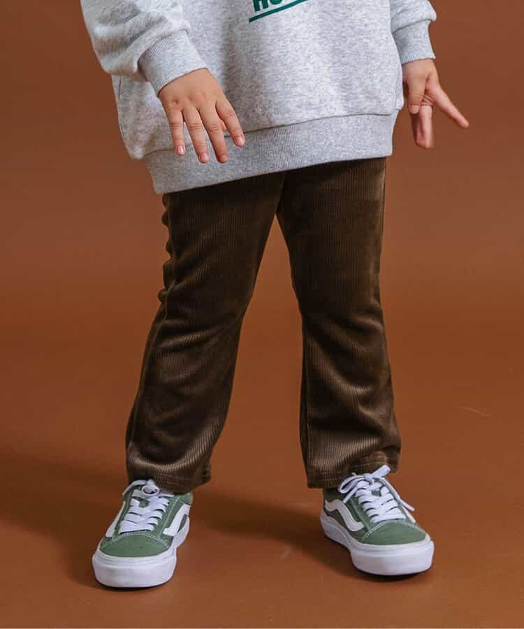 日本童裝 BREEZE 燈芯絨喇叭褲 80-140cm 男童款/女童款 冬季 PANTS 聖誕紅/新年紅