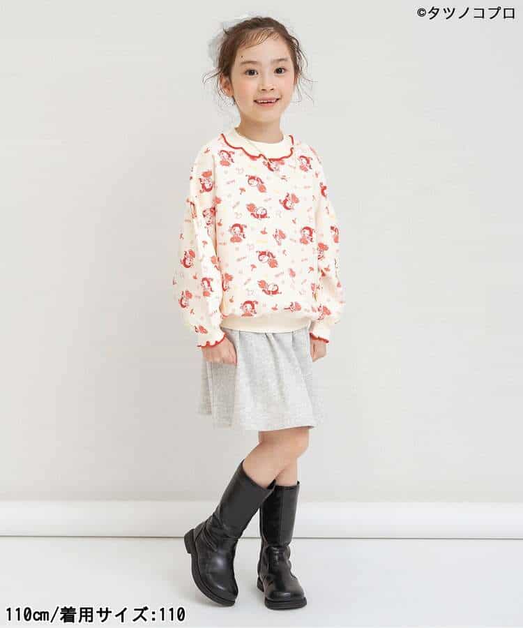 日本童裝 BREEZE 衛衣短裙 80-140cm 女童款 冬季 SKIRTS
