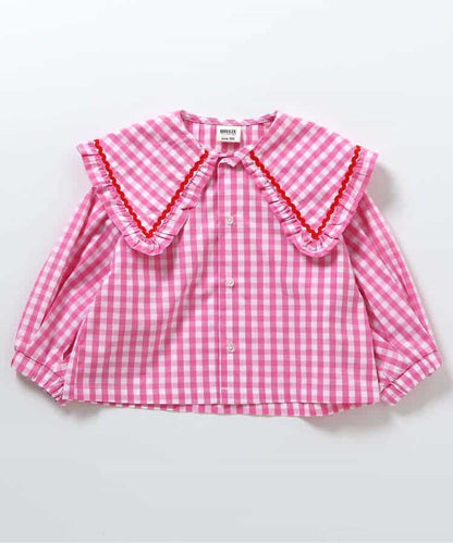 日本童裝 BREEZE 大領襯衫 80-140cm 女童款 冬季 TOPS