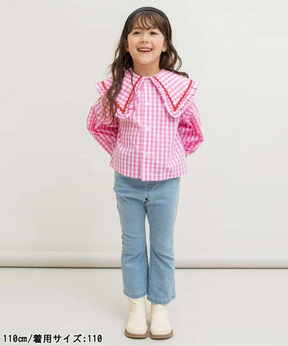 日本童裝 BREEZE 大領襯衫 80-140cm 女童款 冬季 TOPS