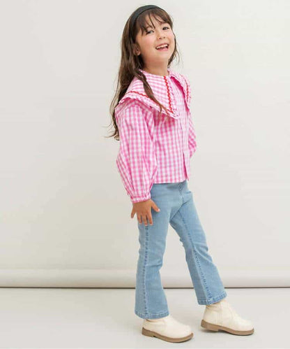日本童裝 BREEZE 大領襯衫 80-140cm 女童款 冬季 TOPS