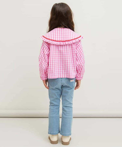 日本童裝 BREEZE 大領襯衫 80-140cm 女童款 冬季 TOPS