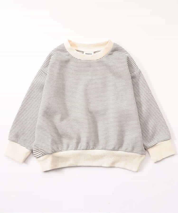 日本童裝 BREEZE 全印花條紋衛衣 80-140cm 男童款/女童款 冬季 TOPS