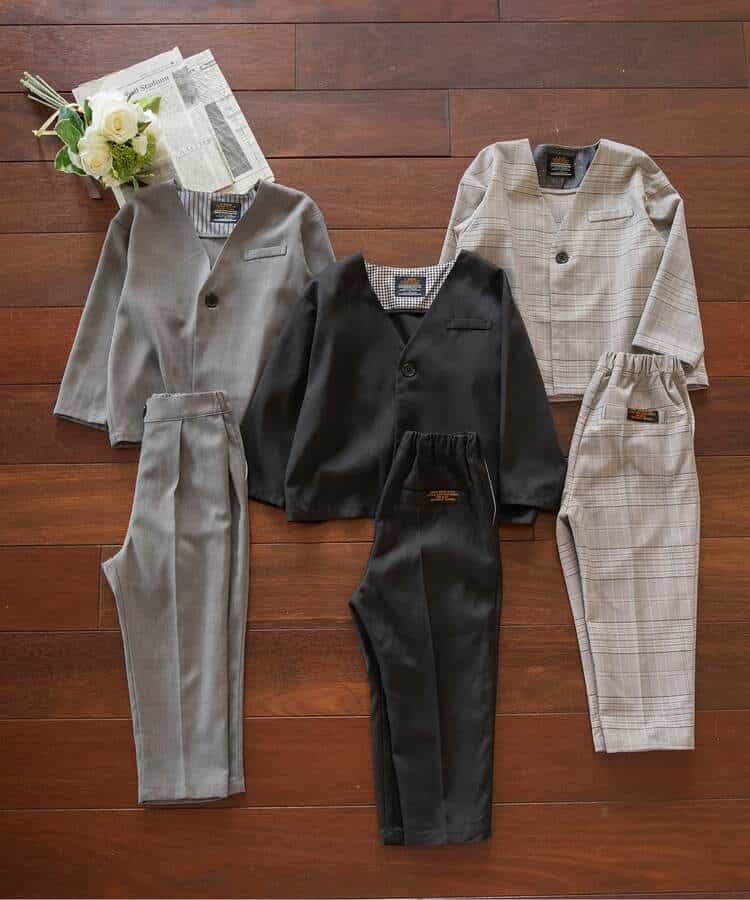 日本童裝 BREEZE 西裝外套＋短/長褲 90-150cm 男童款 冬季 OUTERWEAR PANTS 面試/宴會/表演