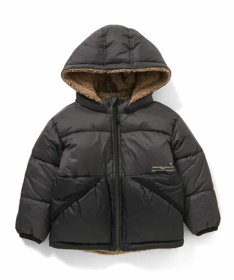 日本童裝 BREEZE 2Way 雙面兩著 絎縫夾棉抓毛外套 80-150cm 男童款/女童款 冬季 (適合香港平均溫度、寒冷天氣、溫度低天氣）OUTERWEAR 【日本預售：2026年11月下旬】